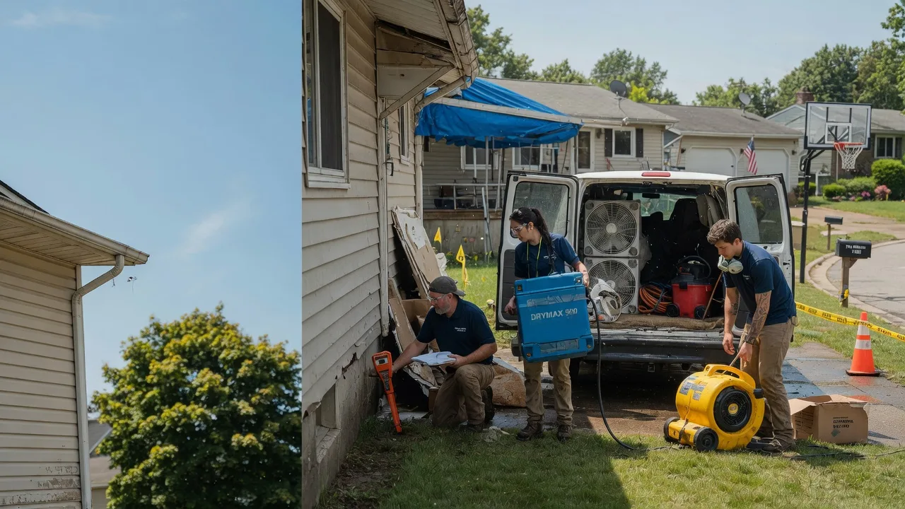 Ceiling Leak Cleanup in Footville, WI near me